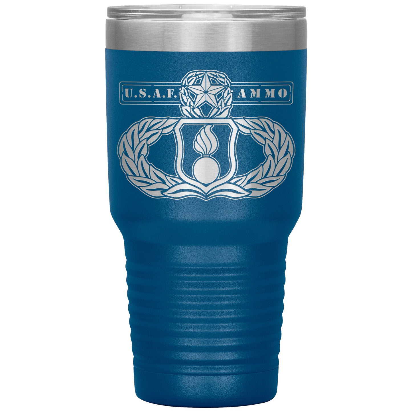 USAF AMMO New Occupational Maintenance Badge With Words On Both Sides 30oz Tumbler