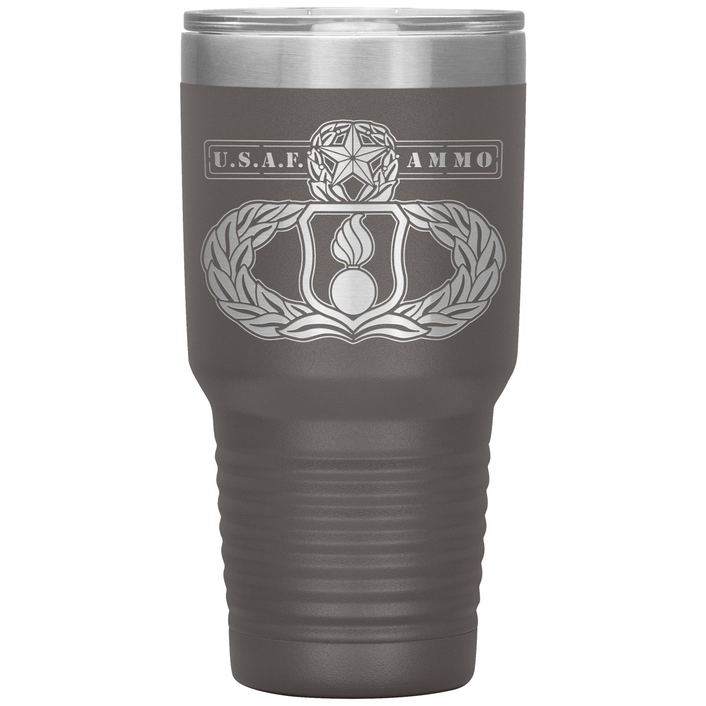 USAF AMMO New Occupational Maintenance Badge With Words On Both Sides 30oz Tumbler