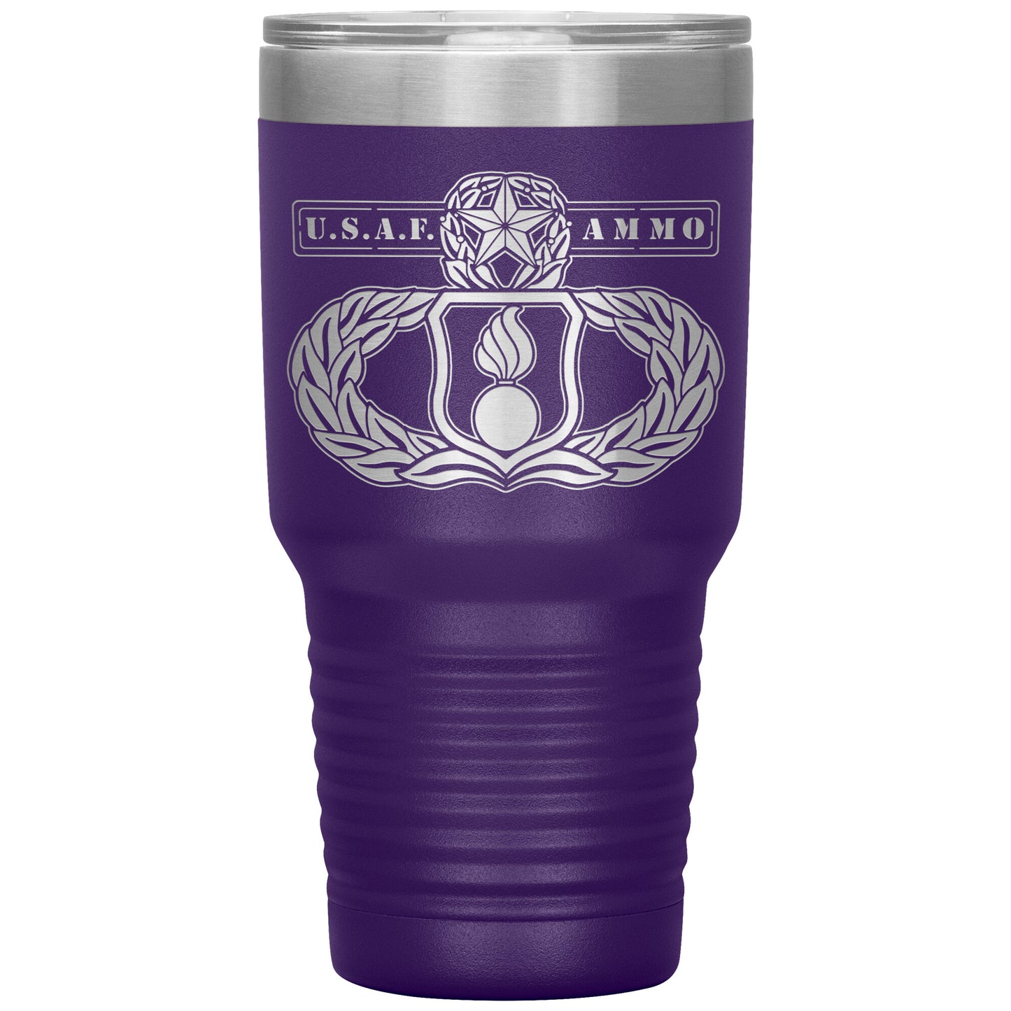 USAF AMMO New Occupational Maintenance Badge With Words On Both Sides 30oz Tumbler