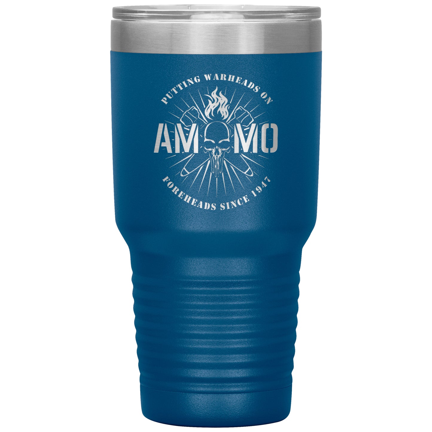USAF AMMO Punisher Skull Crossed Bombs Putting Warheads on Foreheads 30oz Tumbler
