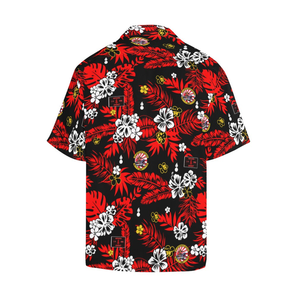 35 MXS AMMO Black Red and White Hawaiian Shirt