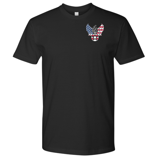Hap Arnold Air Force Logo American Flag Embedded Pisspot USAF AMMO Gift T-Shirt - AMMO Pisspot IYAAYAS Gear