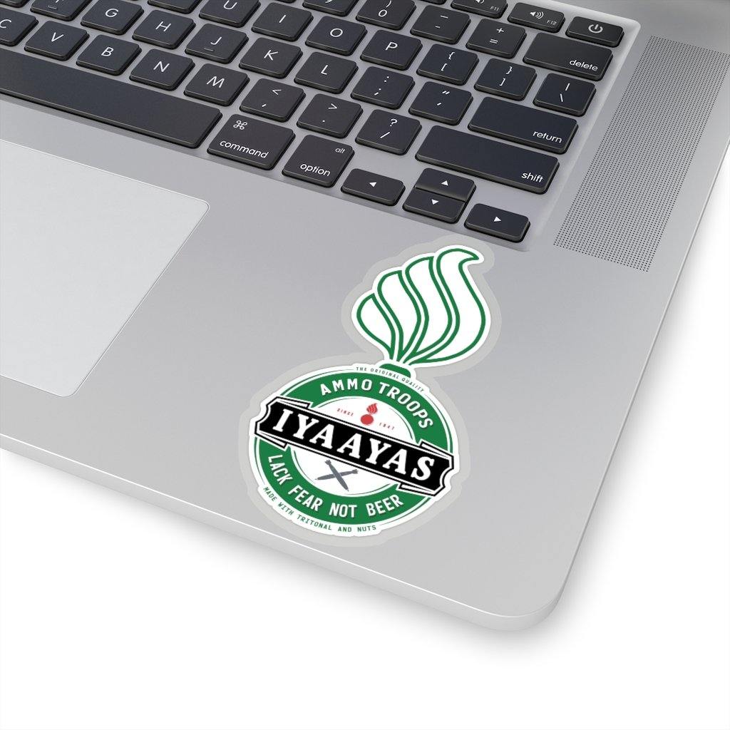 AMMO IYAAYAS Pisspot Heineken Beer Inspired Logo Kiss-Cut Vinyl Sticker - AMMO Pisspot IYAAYAS Gear