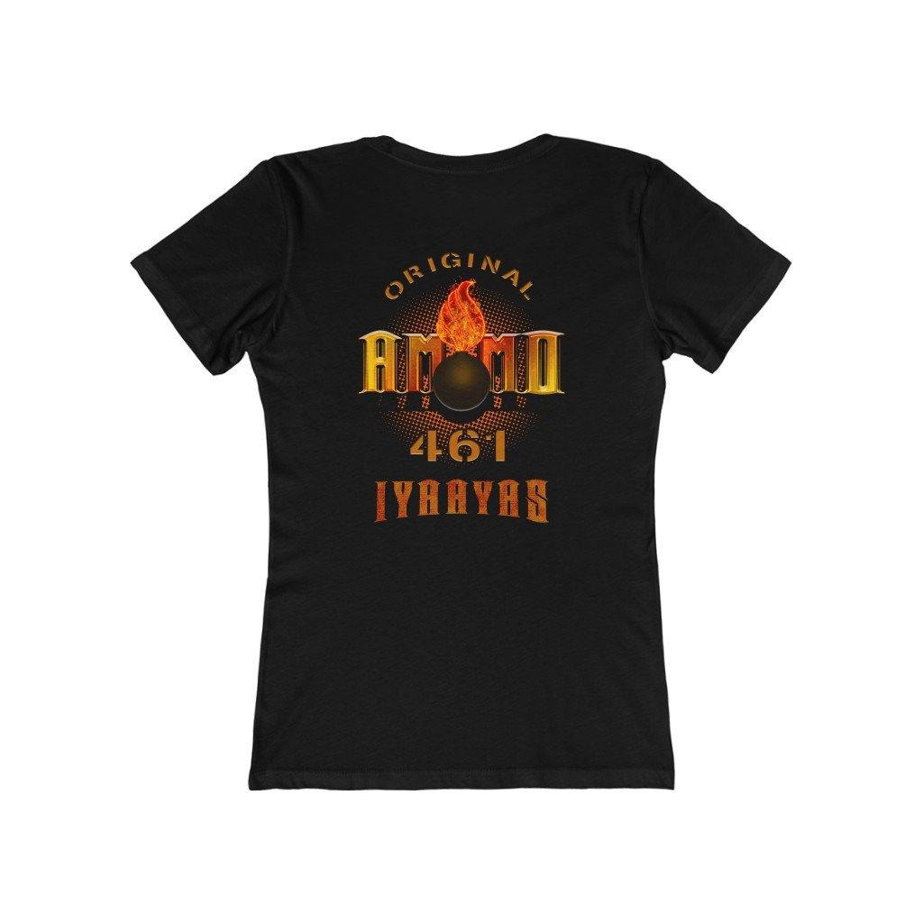 Original AMMO 461 Veteran Pisspot IYAAYAS Women's The Boyfriend Tee - AMMO Pisspot IYAAYAS Gear