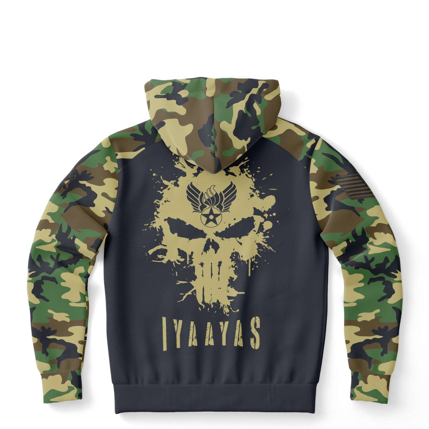 USAF AMMO BDU Pattern Camouflage Punisher Old AMMO Badge Unisex All Over Print Hoodie