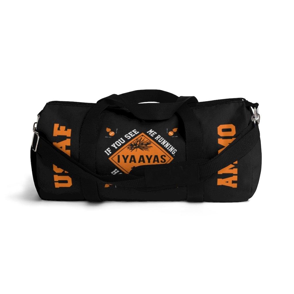 USAF AMMO Placard Pisspots American Flag IYAAYAS Munitions Heritage Duffel Bag - AMMO Pisspot IYAAYAS Gear