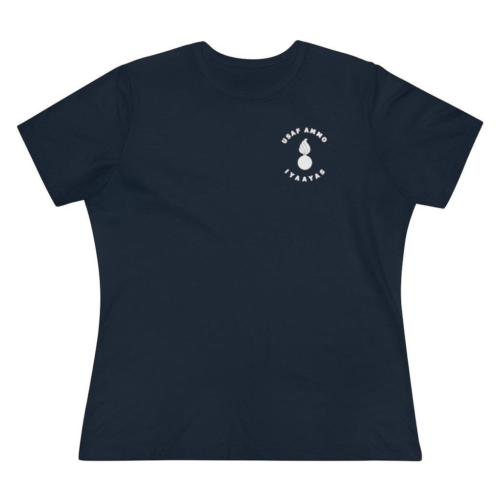 USAF AMMO IYAAYAS Any Problem Can Be Solved With Proper Application of High Explosives Women's Premium Tee - AMMO Pisspot IYAAYAS Gear