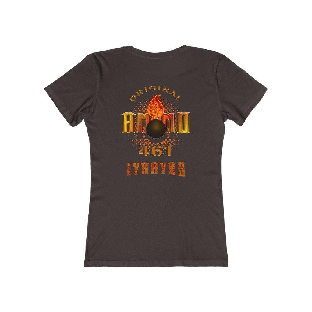 Original AMMO 461 Veteran Pisspot IYAAYAS Women's The Boyfriend Tee - AMMO Pisspot IYAAYAS Gear
