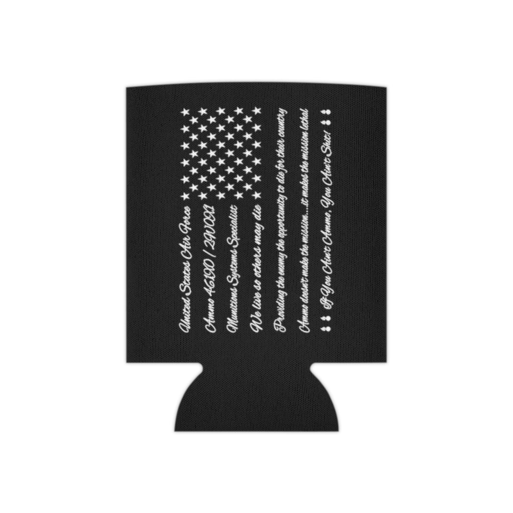 American Flag Made with AMMO Words Mottos and Sayings Can Cooler