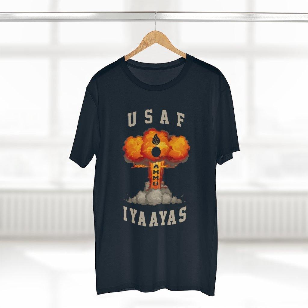 USAF AMMO Mushroom Cloud Pisspot IYAAYAS Gift Mens T-Shirt - AMMO Pisspot IYAAYAS Gear