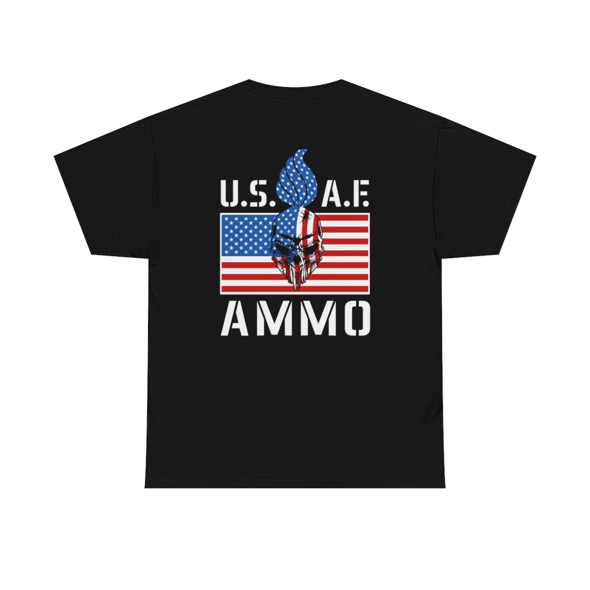 Pisspot Skull American Flag USAF AMMO Patriotic IYAAYAS Unisex Gift Shirt