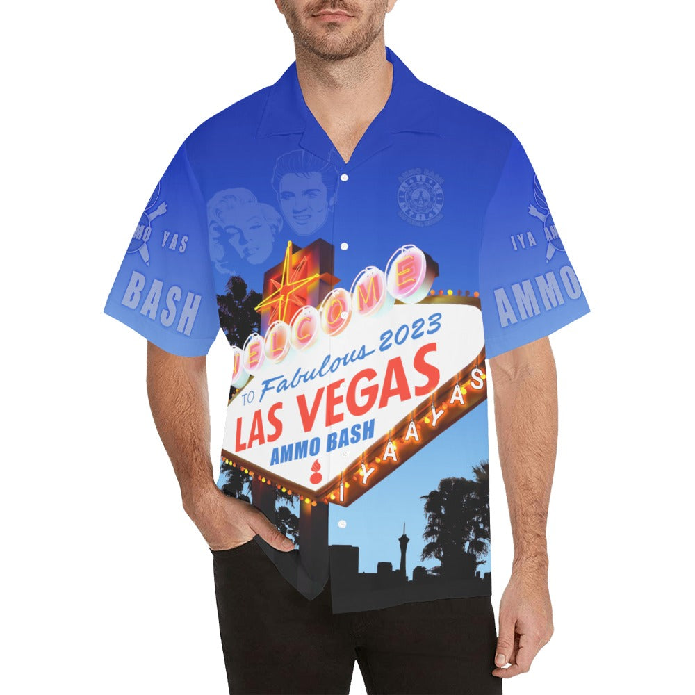 AMMO Bash 2023 Event Attendee Las Vegas Nevada Ellis Island Hotel Casino Brewery Mens No Pocket Version Event Hawaiian Shirt