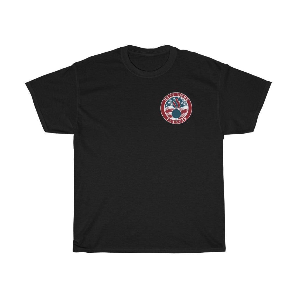 USAF AMMO IYAAYAS Pisspot American Flag Circle Logo Men's Gift Dark Color T-Shirt