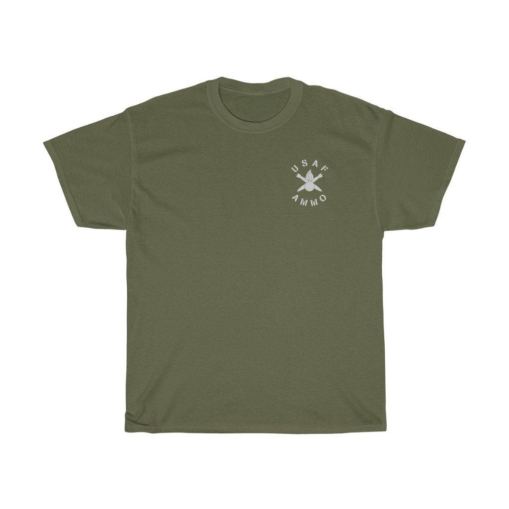 Vertical American Flag With Pisspot and Crossed Bombs As Stars and Vertically Spelling IYAAYAS Munitions Heritage Gift T-Shirt - AMMO Pisspot IYAAYAS Gear