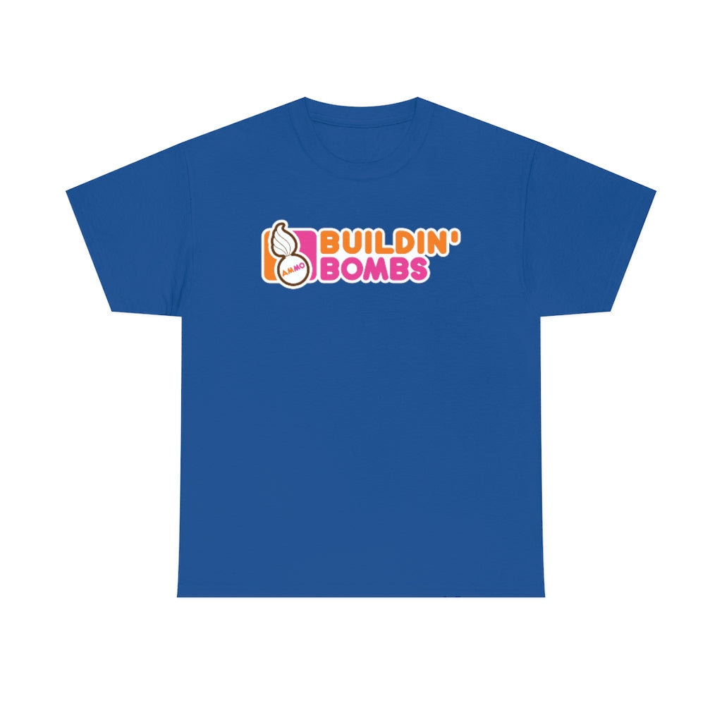 USAF AMMO Funny Famous Donut Company Parody Buildin Bombs Pisspot IYAAYAS Unisex Heavy Cotton T-Shirt