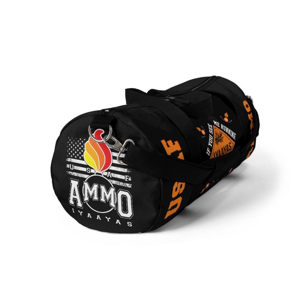 USAF AMMO Placard Pisspots American Flag IYAAYAS Munitions Heritage Duffel Bag - AMMO Pisspot IYAAYAS Gear