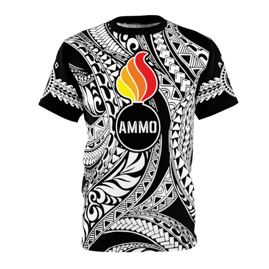 AMMO Hawaiian Pisspot Tribal Pattern Unisex AOP Cut & Sew T-Shirt