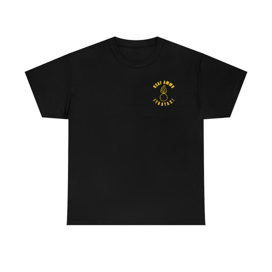 USAF AMMO Girl Riding On A Bomb Saluting Flaming Pisspot IYAAYAS Unisex T-Shirt