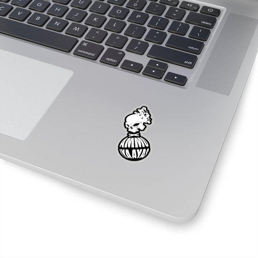 Smoke Skull Tilted Pisspot AMMO IYAAYAS Crossed Bombs Kiss-Cut Stickers - AMMO Pisspot IYAAYAS Gear