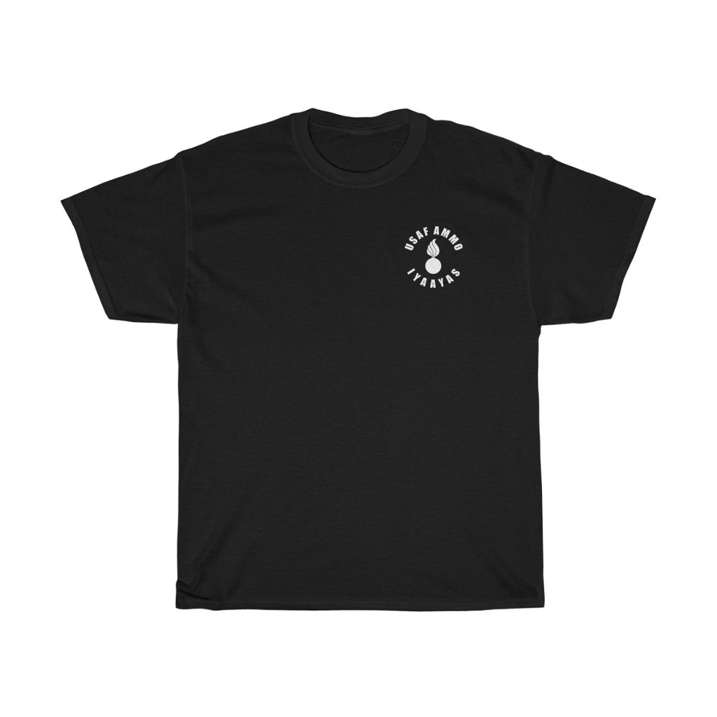 USAF AMMO Vertical American Flag Pisspot IYAAYAS Munitions Heritage Gift T-Shirt