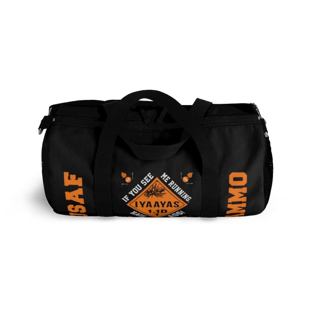 USAF AMMO Placard Pisspots American Flag IYAAYAS Munitions Heritage Duffel Bag - AMMO Pisspot IYAAYAS Gear
