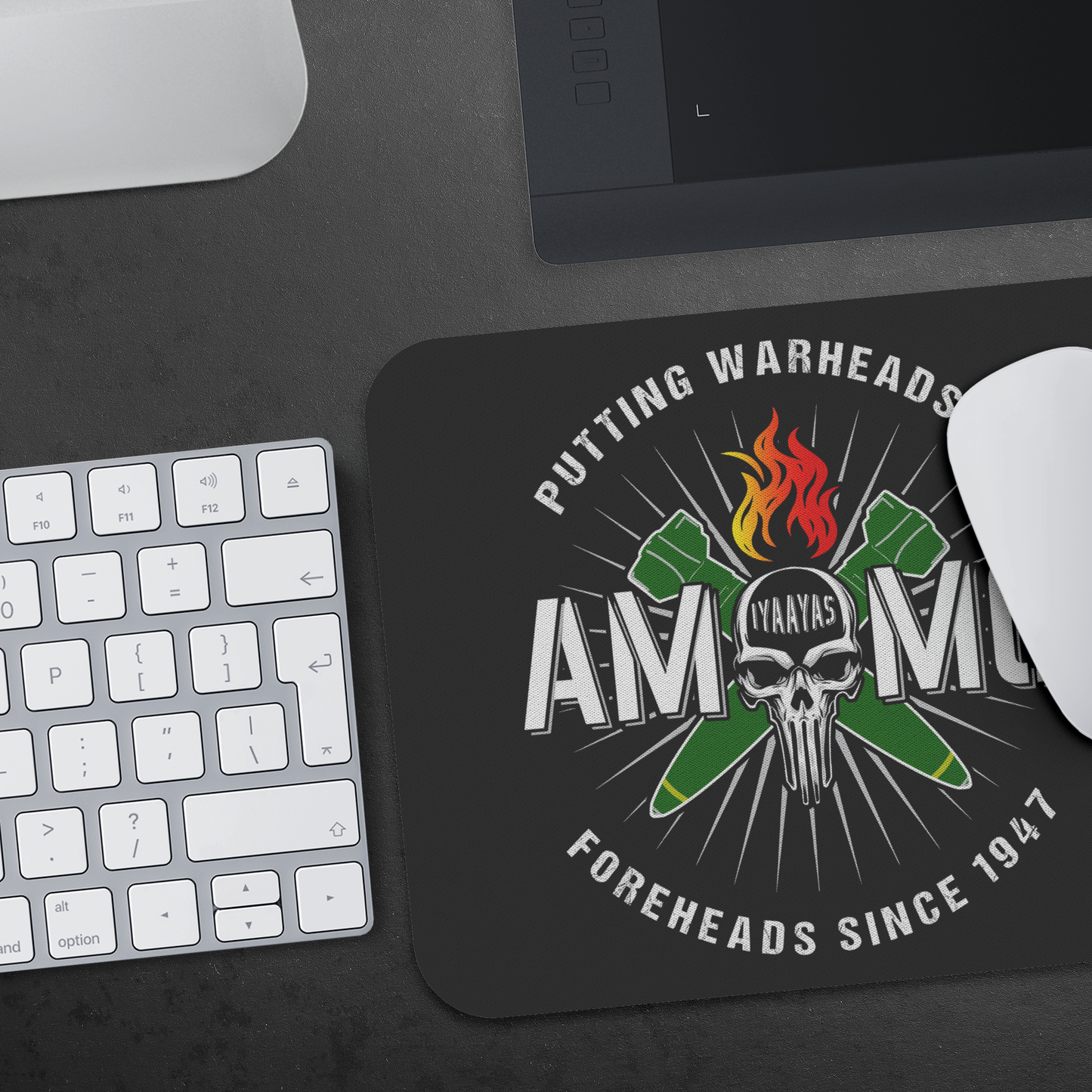 USAF AMMO Putting Warheads On Foreheads Since 1947 Mousepad
