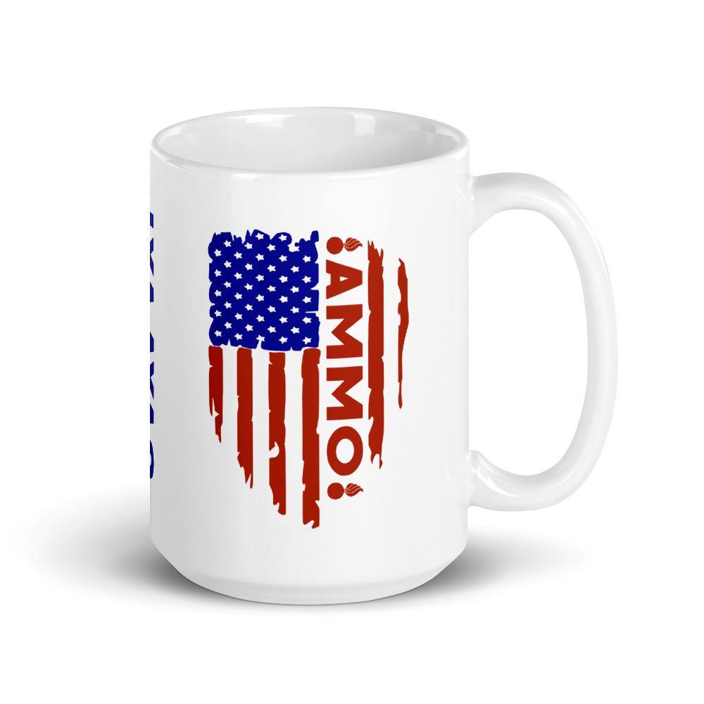 AMMO Vertical Flag Grunge Pisspots IYAAYAS Gift Coffee Mug - AMMO Pisspot IYAAYAS Gear