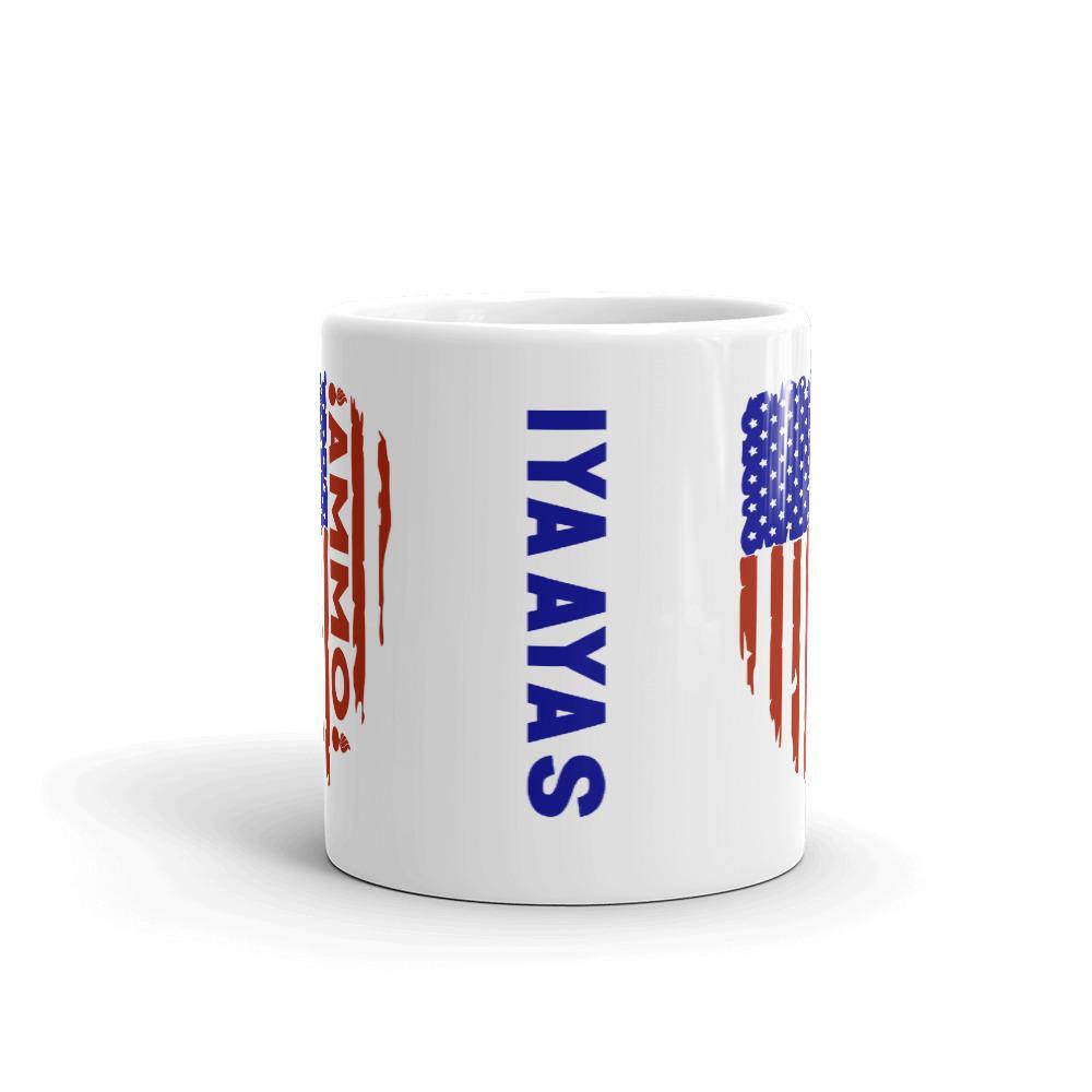 AMMO Vertical Flag Grunge Pisspots IYAAYAS Gift Coffee Mug - AMMO Pisspot IYAAYAS Gear