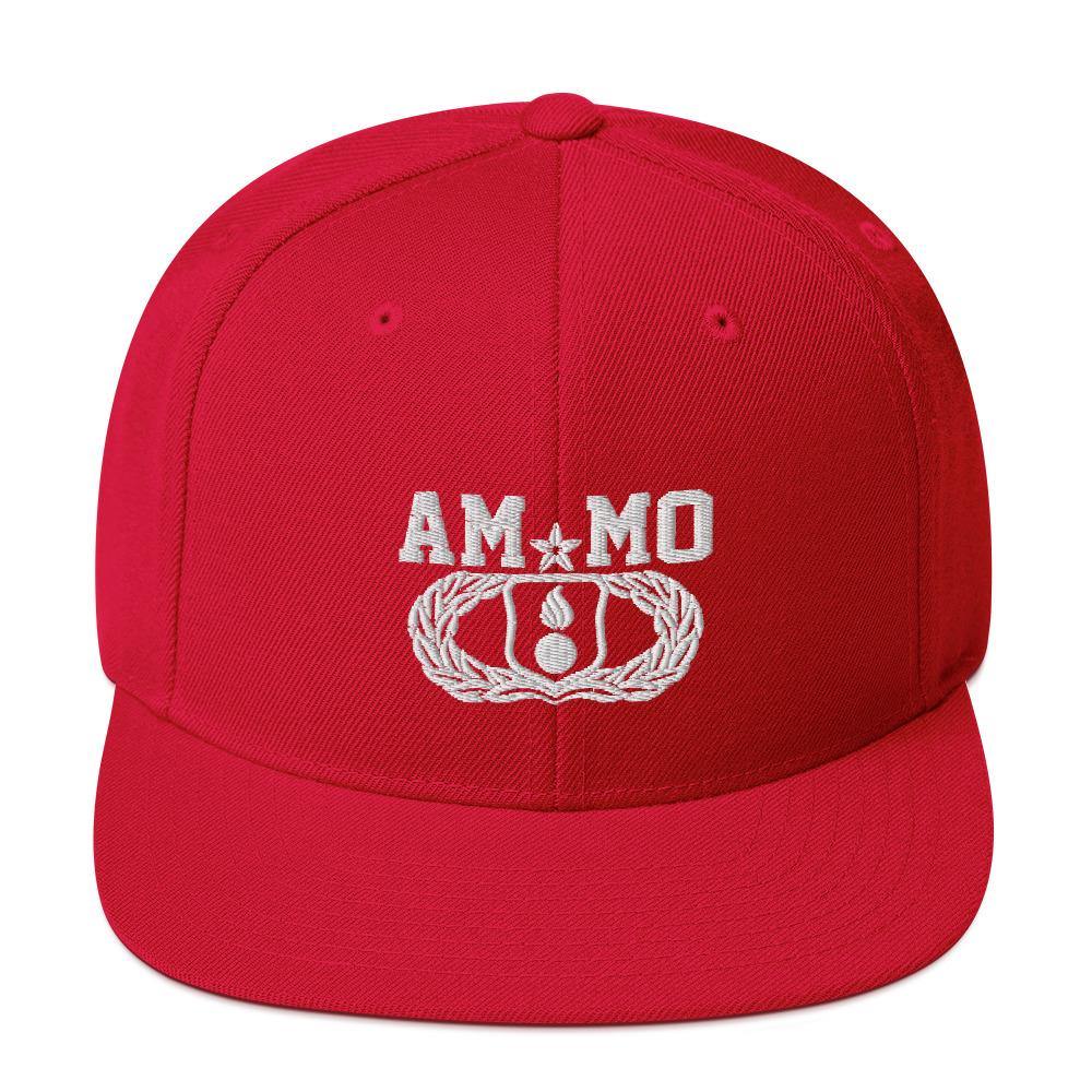 AMMO Senior Munitions Occupational Badge with Pisspot and AMMO word Unisex Snapback Hat - AMMO Pisspot IYAAYAS Gear