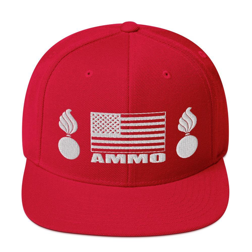 AMMO Pisspot American Flag Snapback Baseball Hat Cap - AMMO Pisspot IYAAYAS Gear