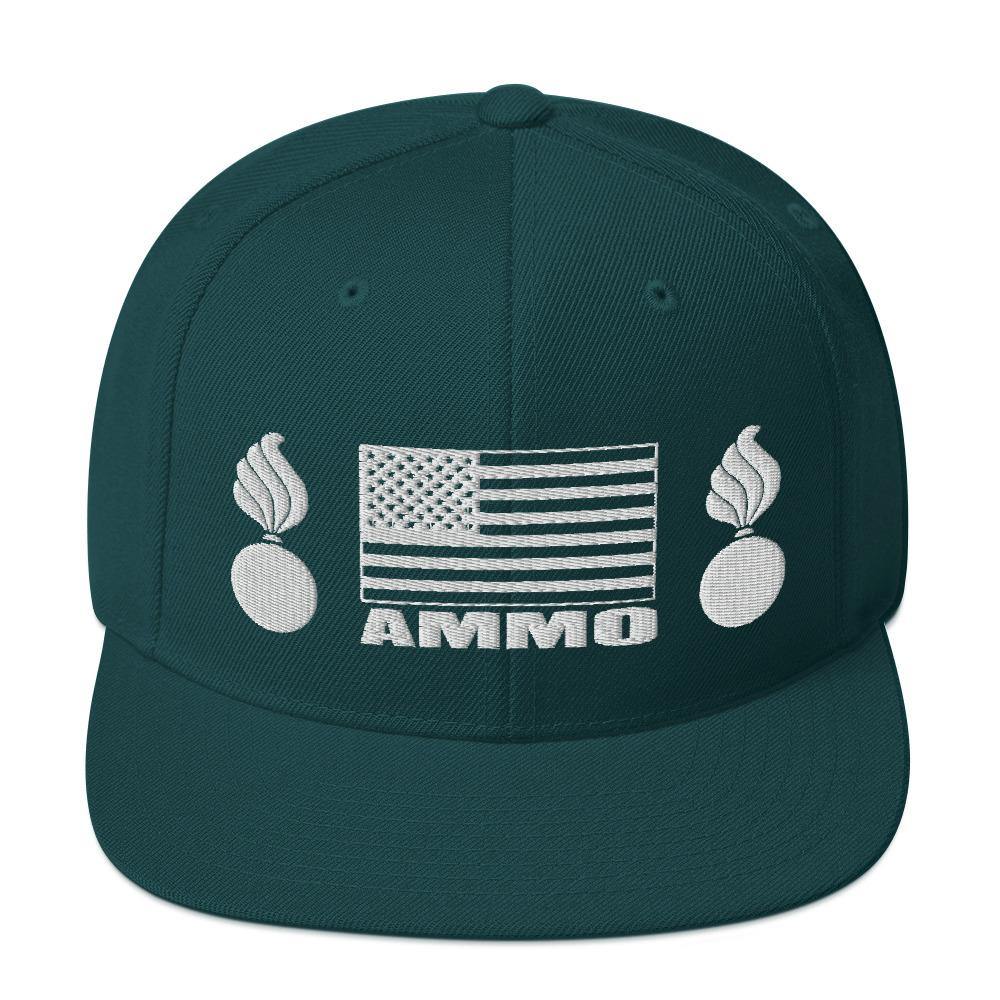 AMMO Pisspot American Flag Snapback Baseball Hat Cap - AMMO Pisspot IYAAYAS Gear