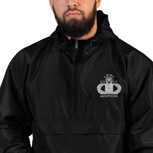 Master Munitions AMMO Occupational Maintenance Badge Embroidered Champion Packable Jacket - AMMO Pisspot IYAAYAS Gear