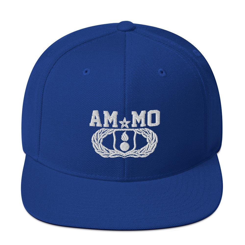 AMMO Senior Munitions Occupational Badge with Pisspot and AMMO word Unisex Snapback Hat - AMMO Pisspot IYAAYAS Gear