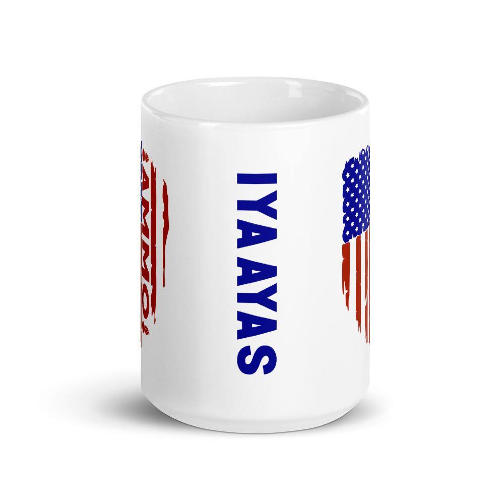 AMMO Vertical Flag Grunge Pisspots IYAAYAS Gift Coffee Mug - AMMO Pisspot IYAAYAS Gear