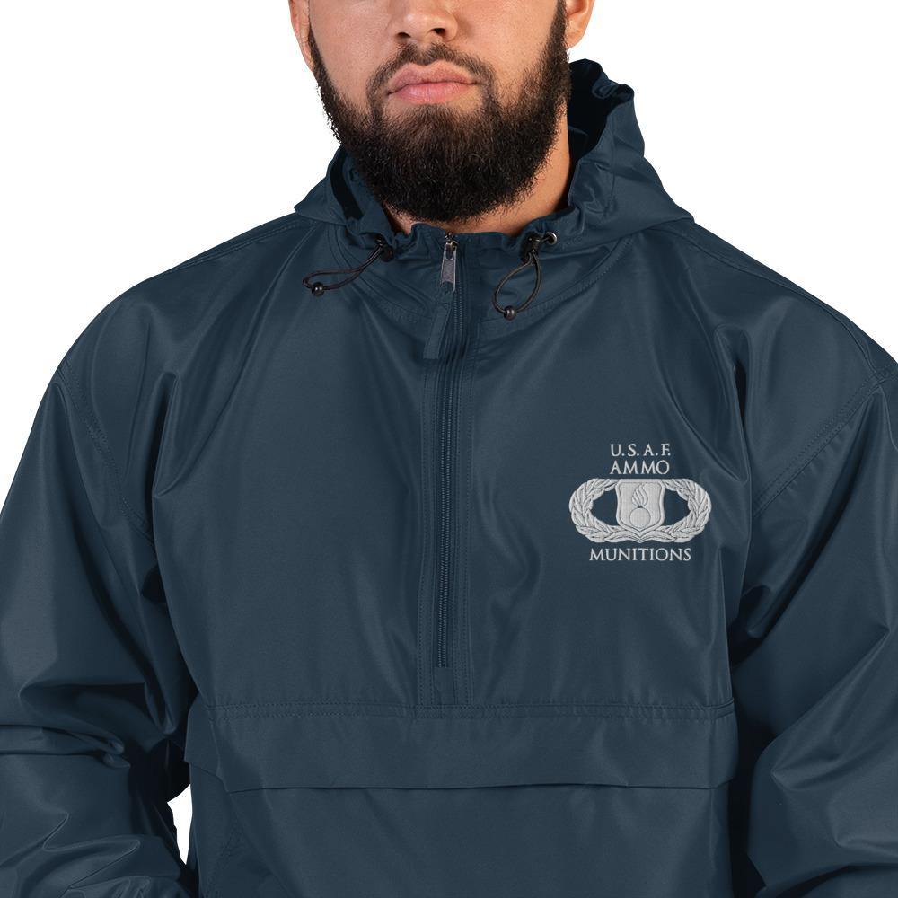 Basic Munitions AMMO Occupational Maintenance Badge Embroidered Champion Packable Jacket - AMMO Pisspot IYAAYAS Gear