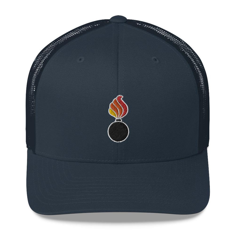 AMMO Pisspot Embroidered Mesh Snapback Trucker Style Hat or Cap - AMMO Pisspot IYAAYAS Gear
