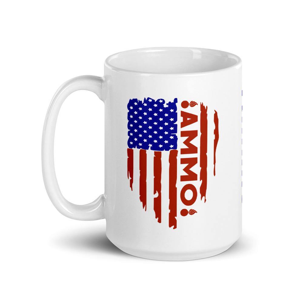 AMMO Vertical Flag Grunge Pisspots IYAAYAS Gift Coffee Mug - AMMO Pisspot IYAAYAS Gear