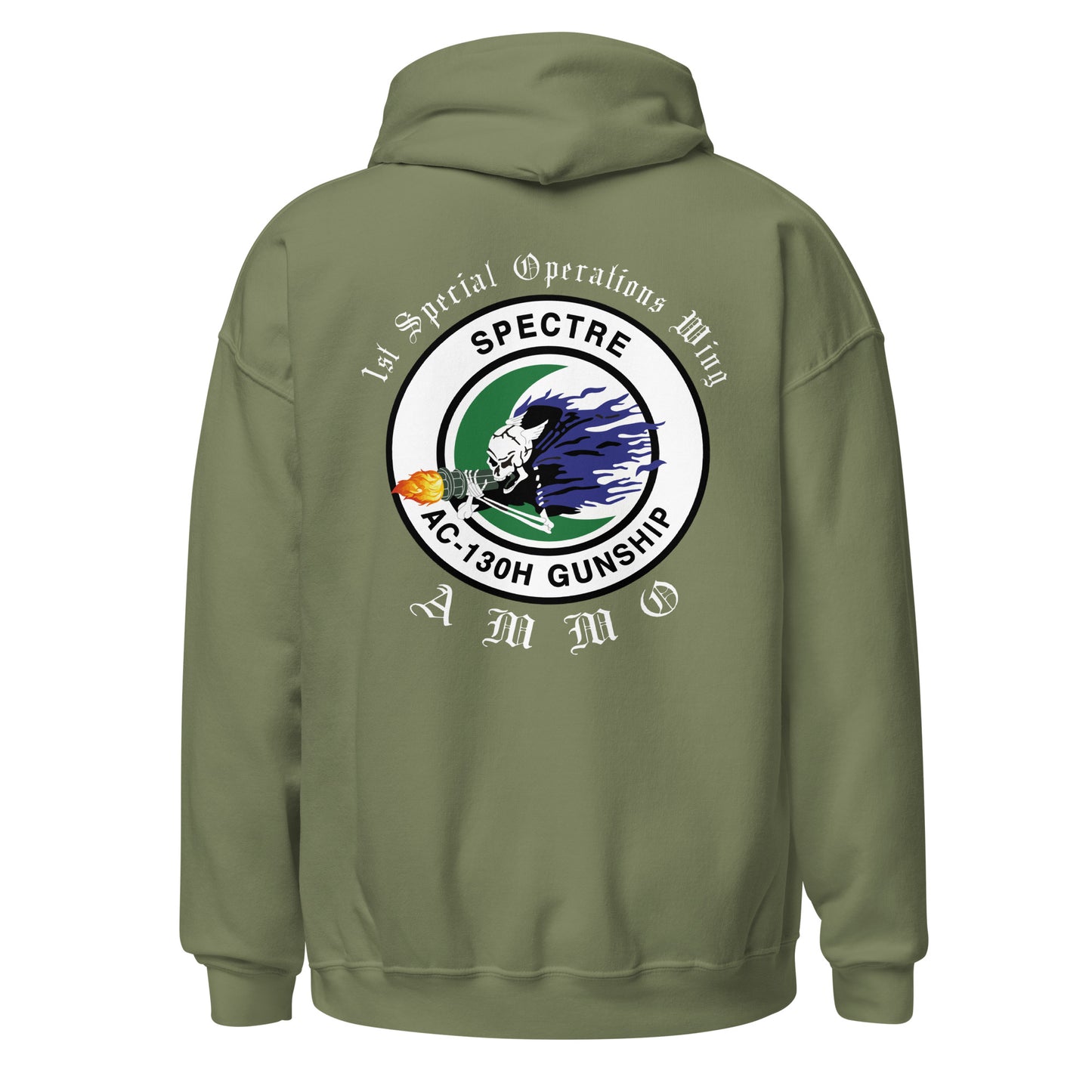 1st Special Operations Wing Spectre AC-130 Gunship Logo AMMO Unisex Hoodie